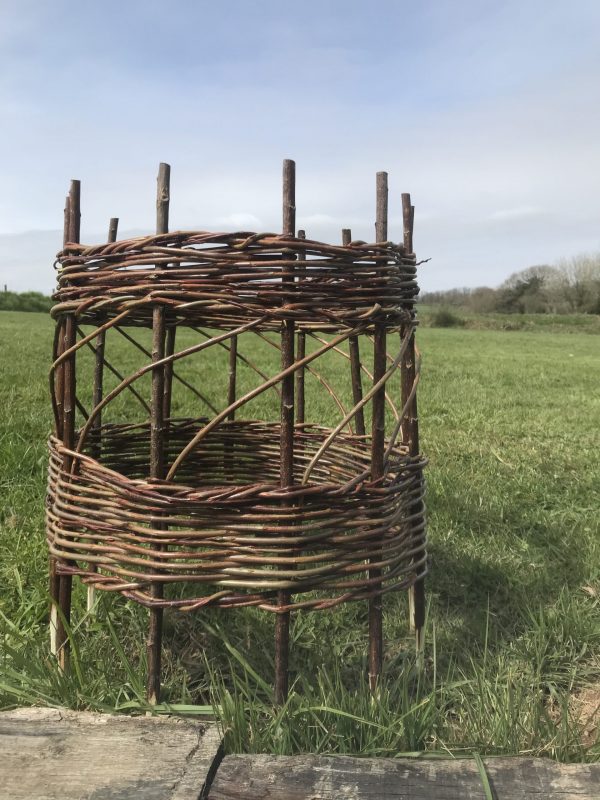 Willow plant support, round trellis, eco friendly garden, gardener gift, rustic plant support, 9th wedding anniversary, eco friendly