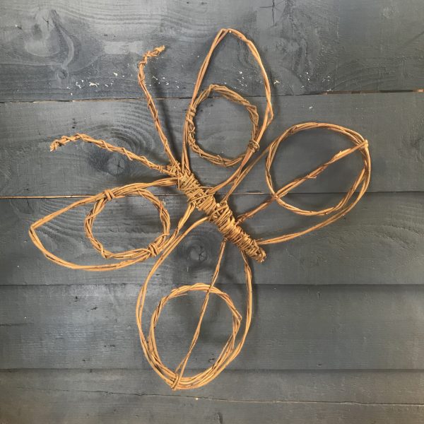 Butterfly sculptures, willow garden, wall hanging, animal sculptures, garden decor, bug sculptures, 9th wedding anniversary, eco friendly, - Image 2