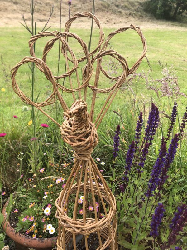 Willow peacock plant support, plant pot decoration, house plant support, eco friendly,  gardener gift, rustic plant support, 9th anniversary