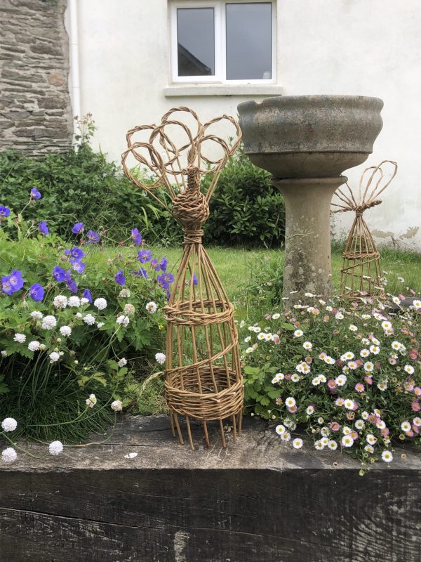 Willow peacock plant support, plant pot decoration, house plant support, eco friendly,  gardener gift, rustic plant support, 9th anniversary - Image 2