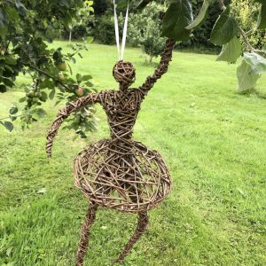willow ballerina culture, eco friendly, 9th wedding anniversary, garden decoration, home decor, garden gift, ballerina gift, dancing gift