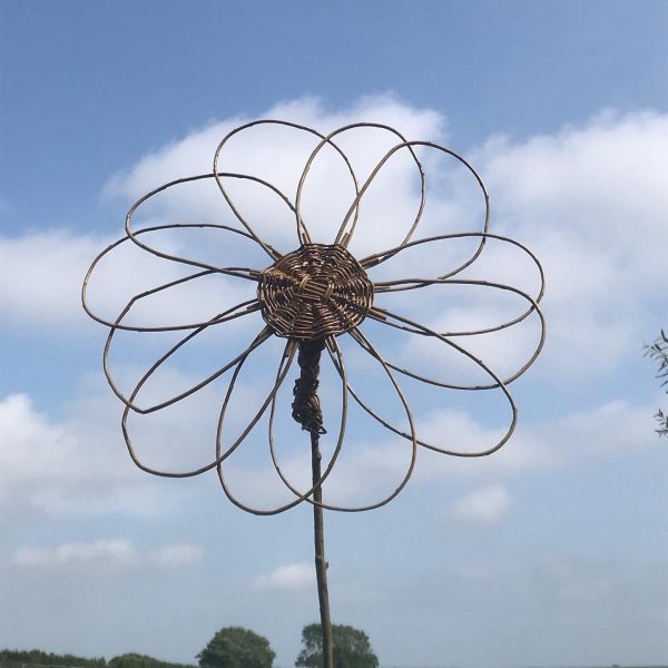 Flower sculpture, gardener gift, Leaf, eco friendly, wall hanging, garden art, garden decor, willow, 9th wedding anniversary, - Image 7