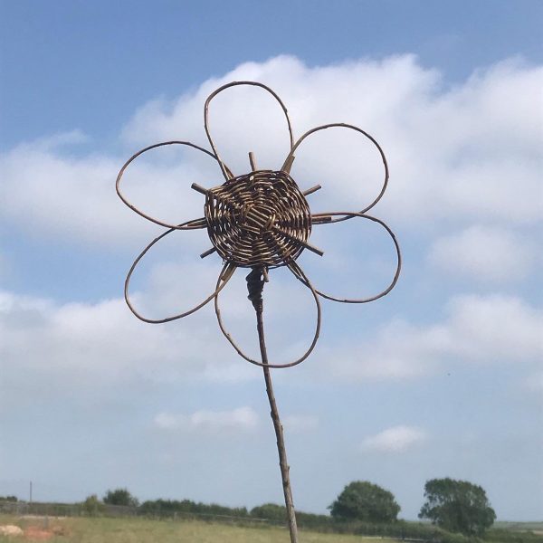 Flower sculpture, gardener gift, Leaf, eco friendly, wall hanging, garden art, garden decor, willow, 9th wedding anniversary, - Image 6