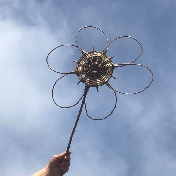 Flower sculpture, gardener gift, Leaf, eco friendly, wall hanging, garden art, garden decor, willow, 9th wedding anniversary, - Image 8